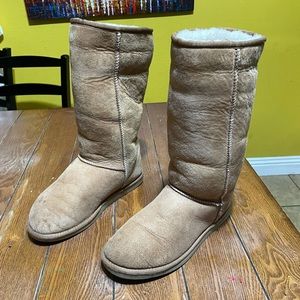 UGG Classic Tall Tan Boots Size 9